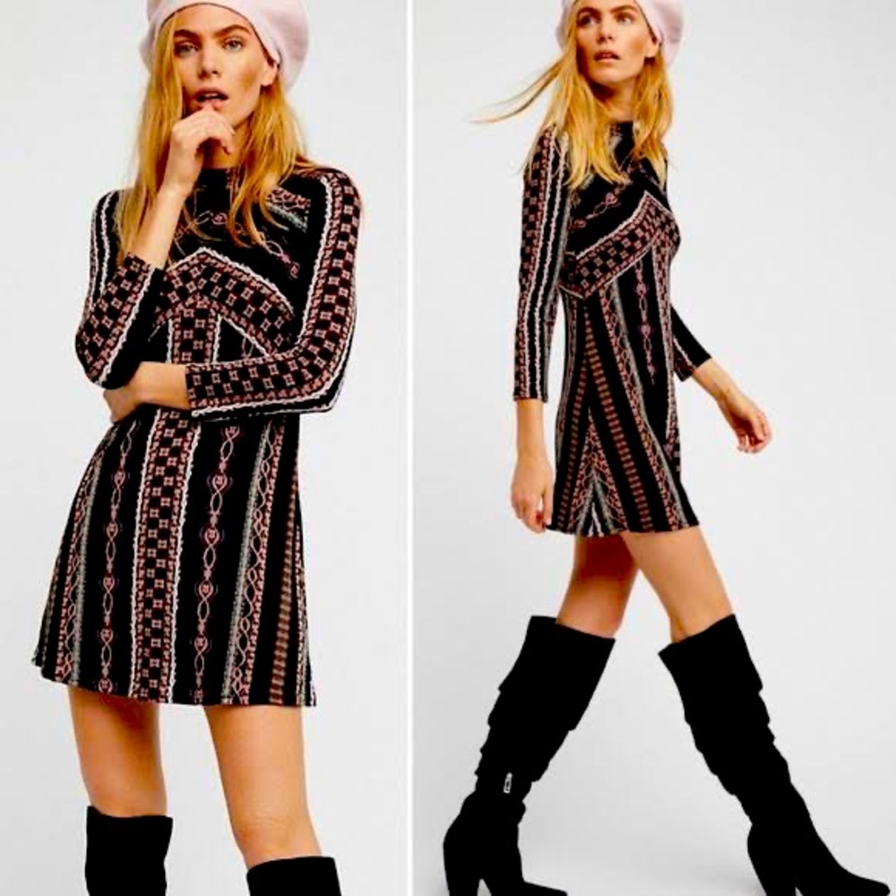 Free People Stella Knit Mini Dress